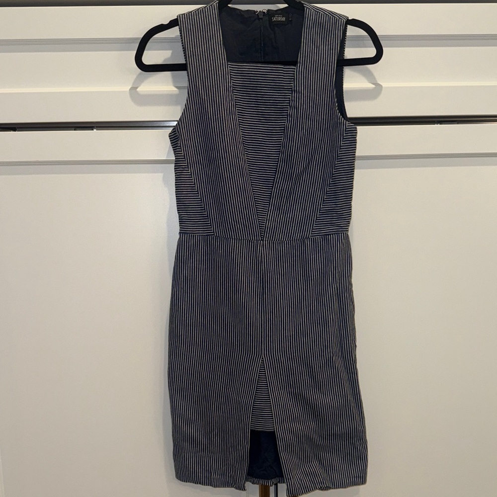 Kate Spade Navy and White Striped Dress